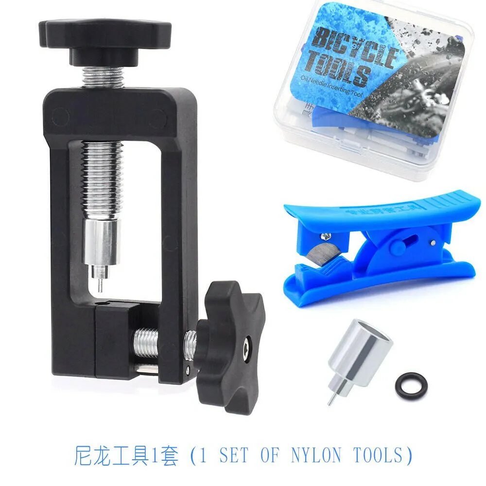 NFOX Multi-function Hydraulic Brake Maintenance Bleed Needle Multi Bicycle Repair Tools Bike EZmtb Kit Oil Pipe Cut Screw Cover