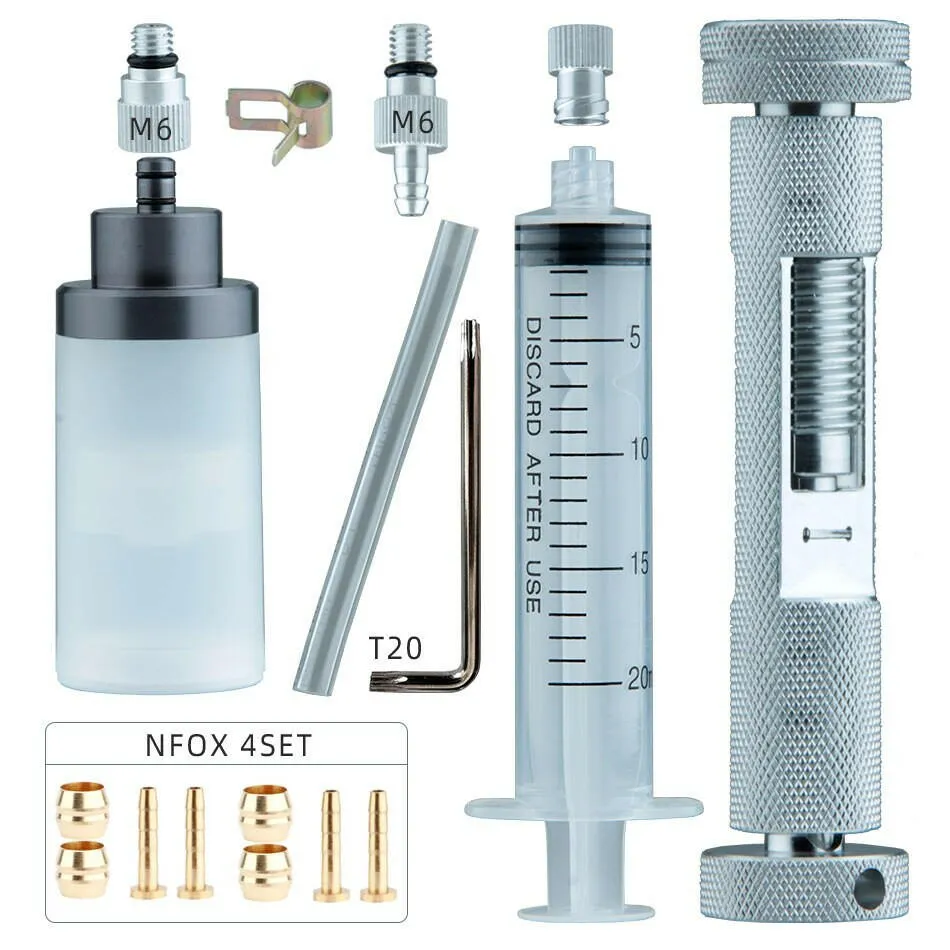 NFOX Multi-function Hydraulic Brake Maintenance Bleed Needle Multi Bicycle Repair Tools Bike EZmtb Kit Oil Pipe Cut Screw Cover