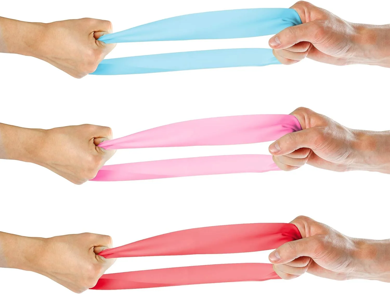 Nicole Miller Resistance Bands Set Exercise Workout Bands Loops, 3 Pack