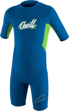 O'Neill Reactor Toddler Shorty Wetsuit Youth 4 Ocean/Dayglo (5127B)