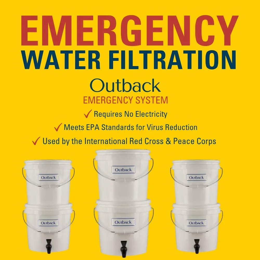 Outback Plus Water Filter Replacement Kit (for model OB-25NF) Emergency Gravity Filtration
