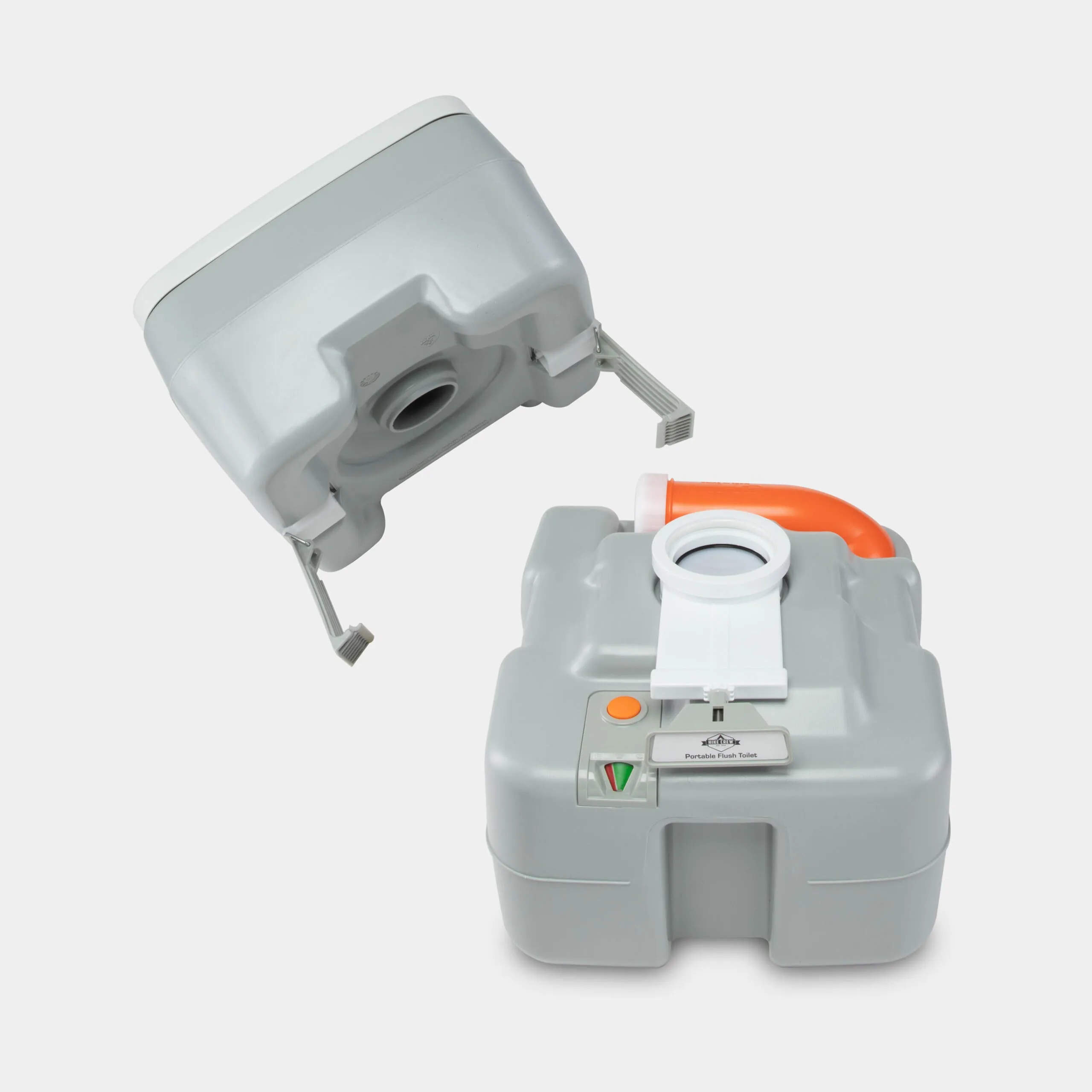 Outdoor Portable Toilet with 5.3-Gal (20L) Waste Tank and 3-Way Flushing
