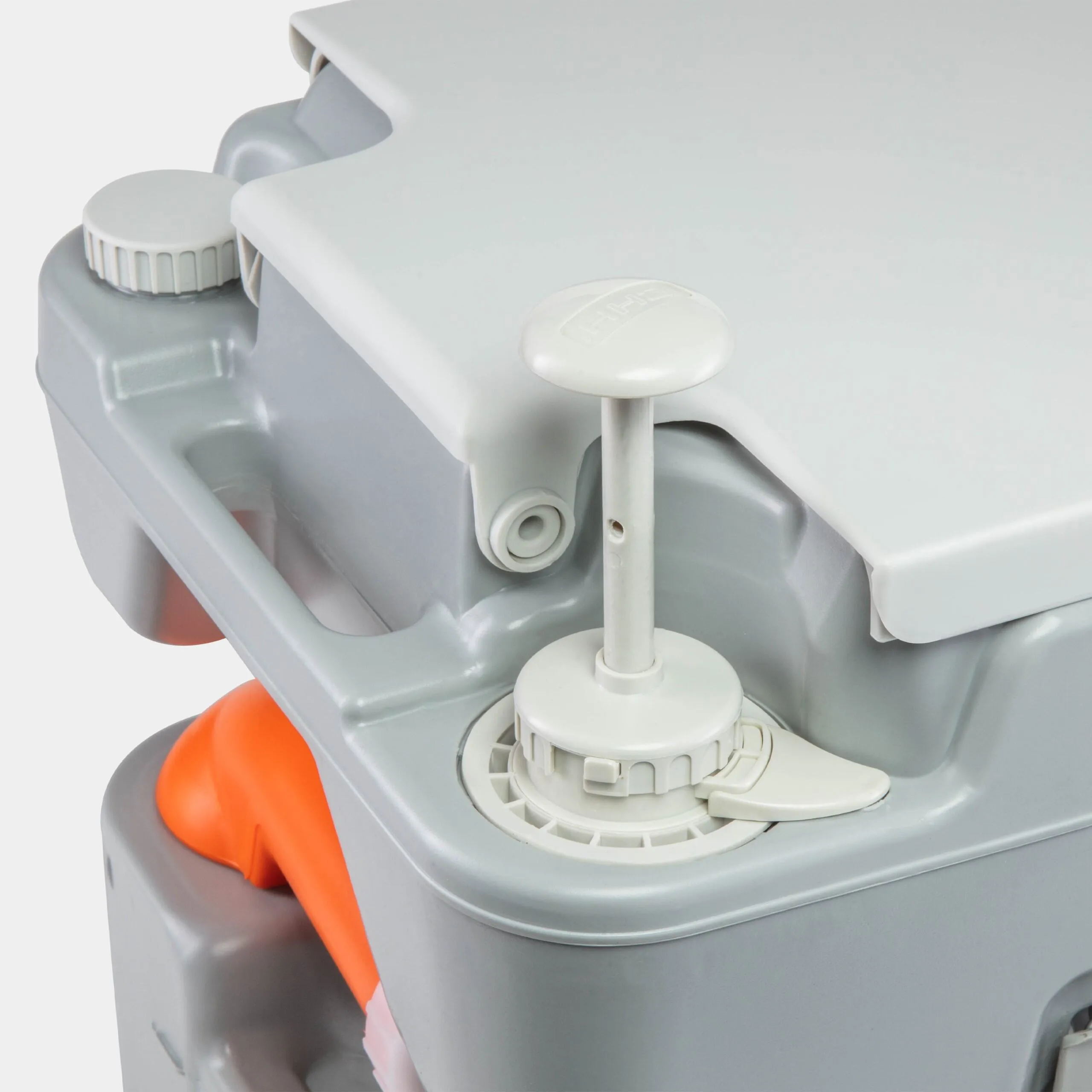 Outdoor Portable Toilet with 5.3-Gal (20L) Waste Tank and 3-Way Flushing