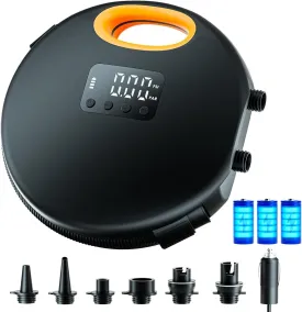 Paddle Board Pump,Rechargable SUP Air PumpPortable Electric Paddle Board Pump with Auto-Off Feature,Dual Stage Inflation & Deflation,for SUPBlack