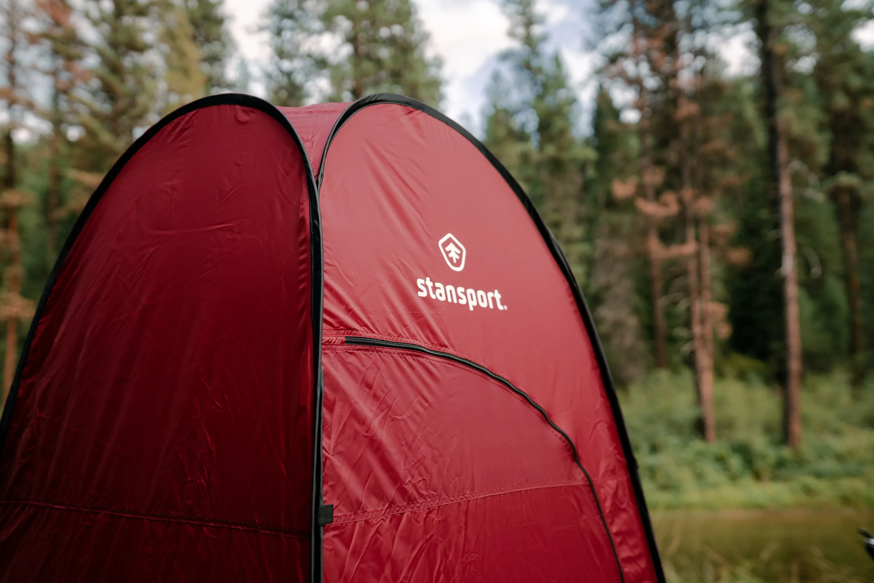 Pop-Up Privacy Shelter - 48 In X 48 In X 84 In - Red