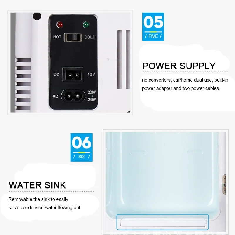 Portable Small Compact Refrigerator 10L