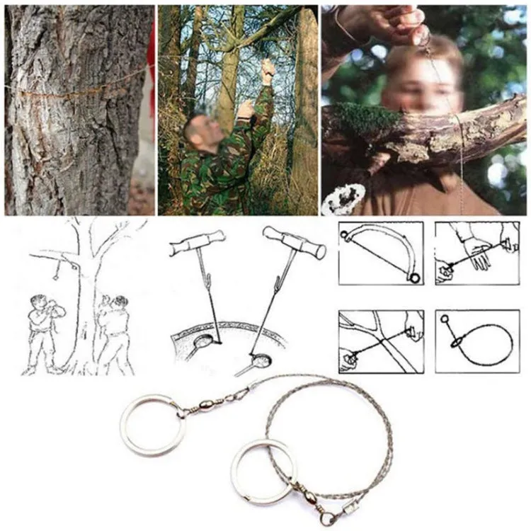Portable Stainless Steel Wire Outdoor Survival Self Defense Chainsaws Hand Saw Fret Tool