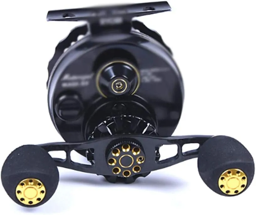 Raft Wheel Sea Raft Fishing Wheel with Force-Relieving Micro-Lead Valve Wheel Anti-sea Water Slow Down Round Cutting Wheel Outdoor Fishing Gear