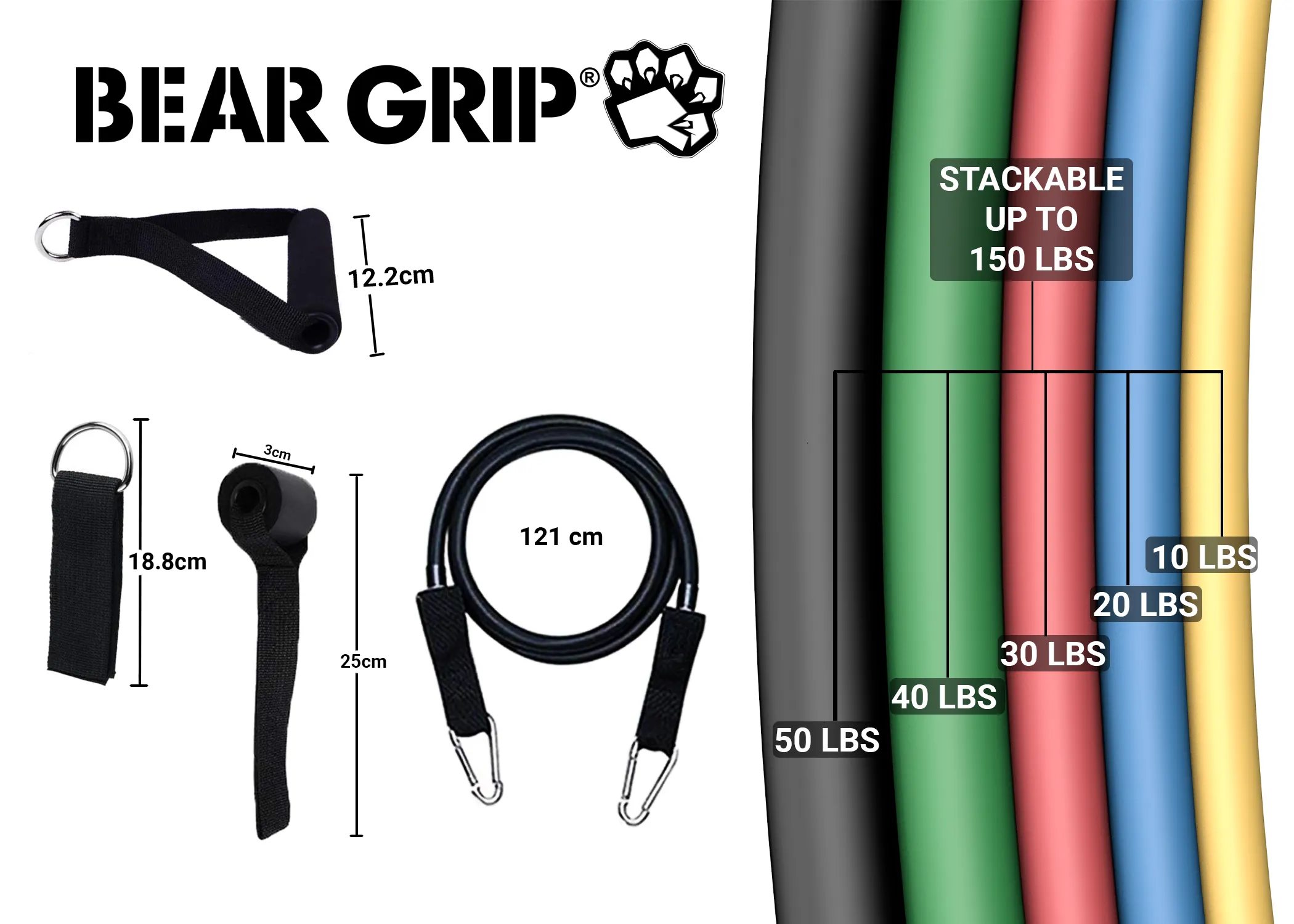 Resistance Bands (Set of 11)