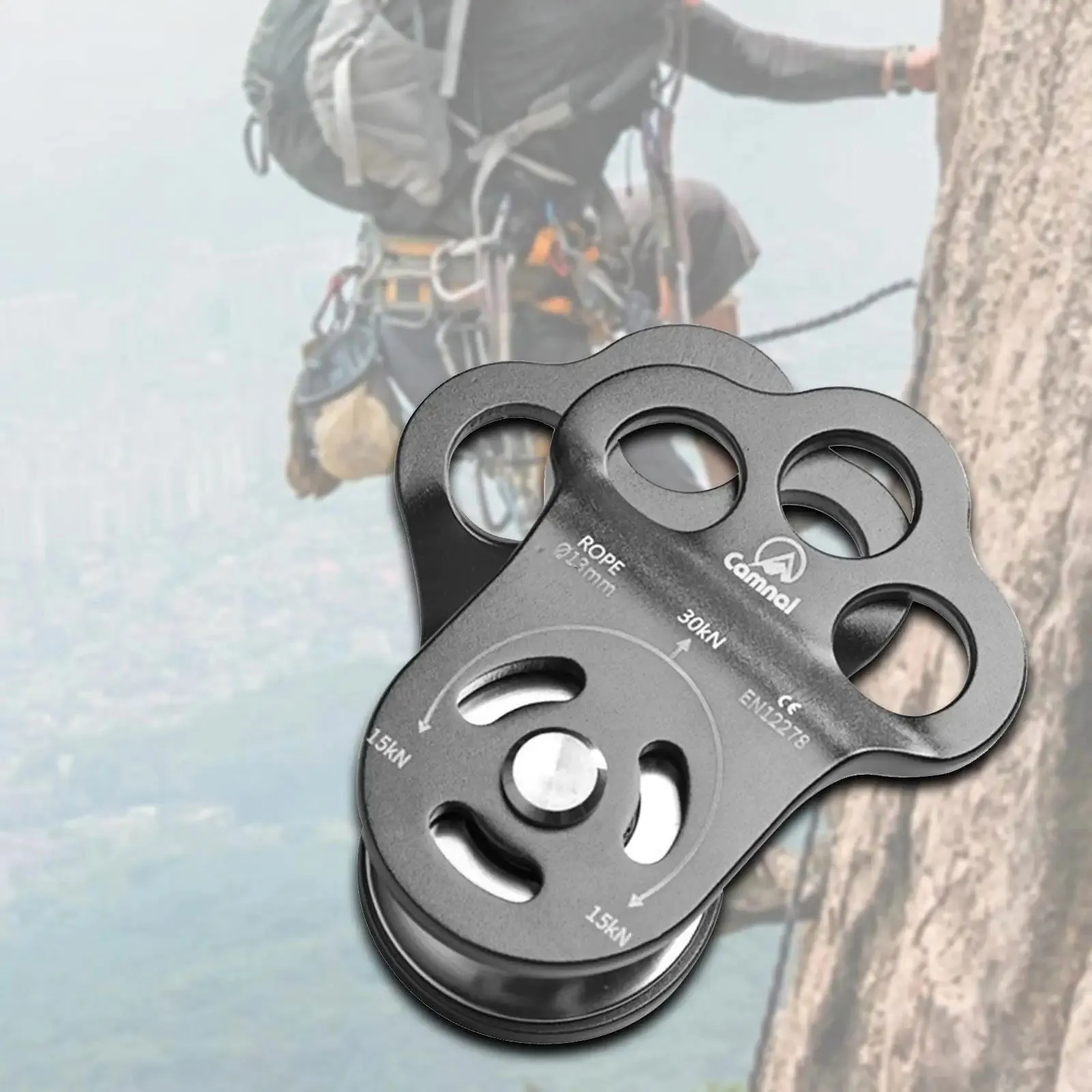 Rock Climbing Pulley 30KN for Tree Rigging Mountaineering Outdoor
