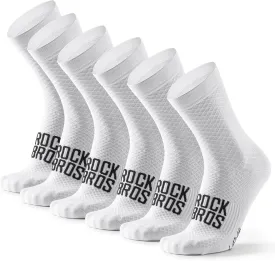 ROCKBROS Cycling Socks for Men Women Breathable Wicking Bike Socks, Compression Fit, Tall Crew, Road to Sky Series