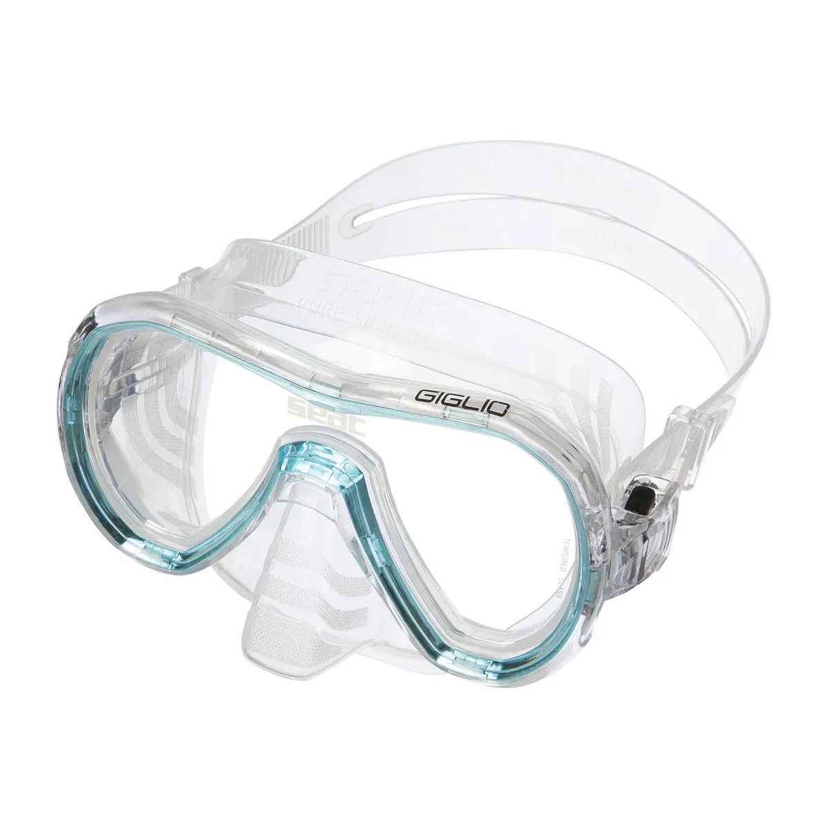 SEAC Sprint Dry Snorkeling Set Includes Fins Mask Snorkel w/ Gear Bag