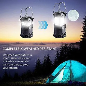 Solar-Powered LED Camping Lantern - Perfect for Hiking, Camping, Emergencies!