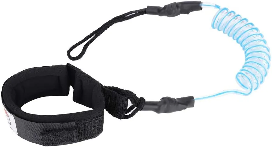 Surfboard Leash, Paddleboard Accessories PU and Neoprene Surf Leash with 5mm PU Cord for Surfboard