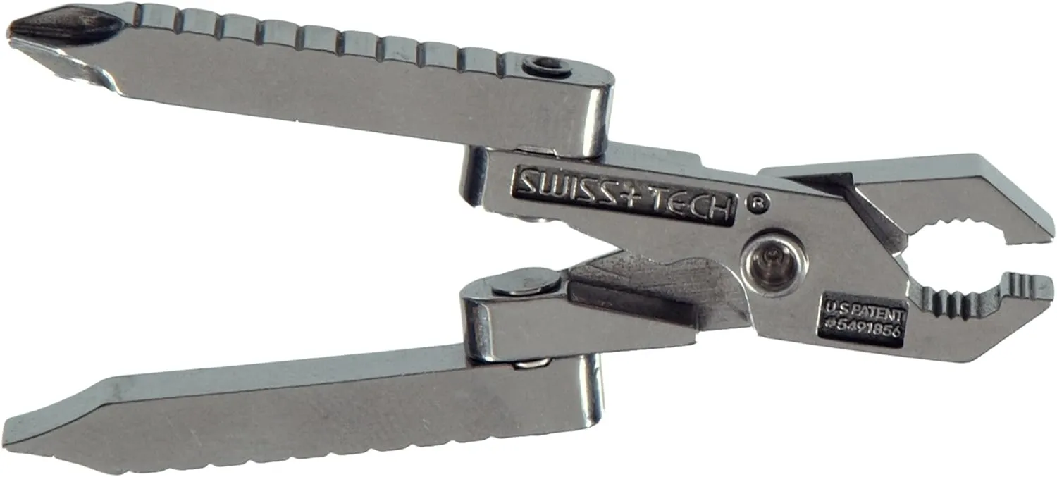 SWISS TECH ST50022 Stainless Steel 6-in-1 Key Chain Multi Tool, Polished Finish (Single Pack)