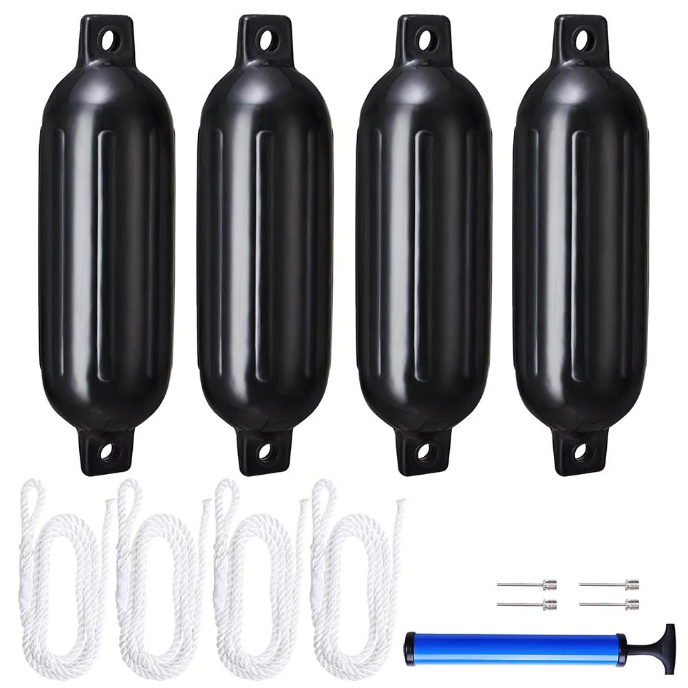 TheLAShop 6.5x23 Boat Bumpers Boat Fender Twin Eye, 4-Pack
