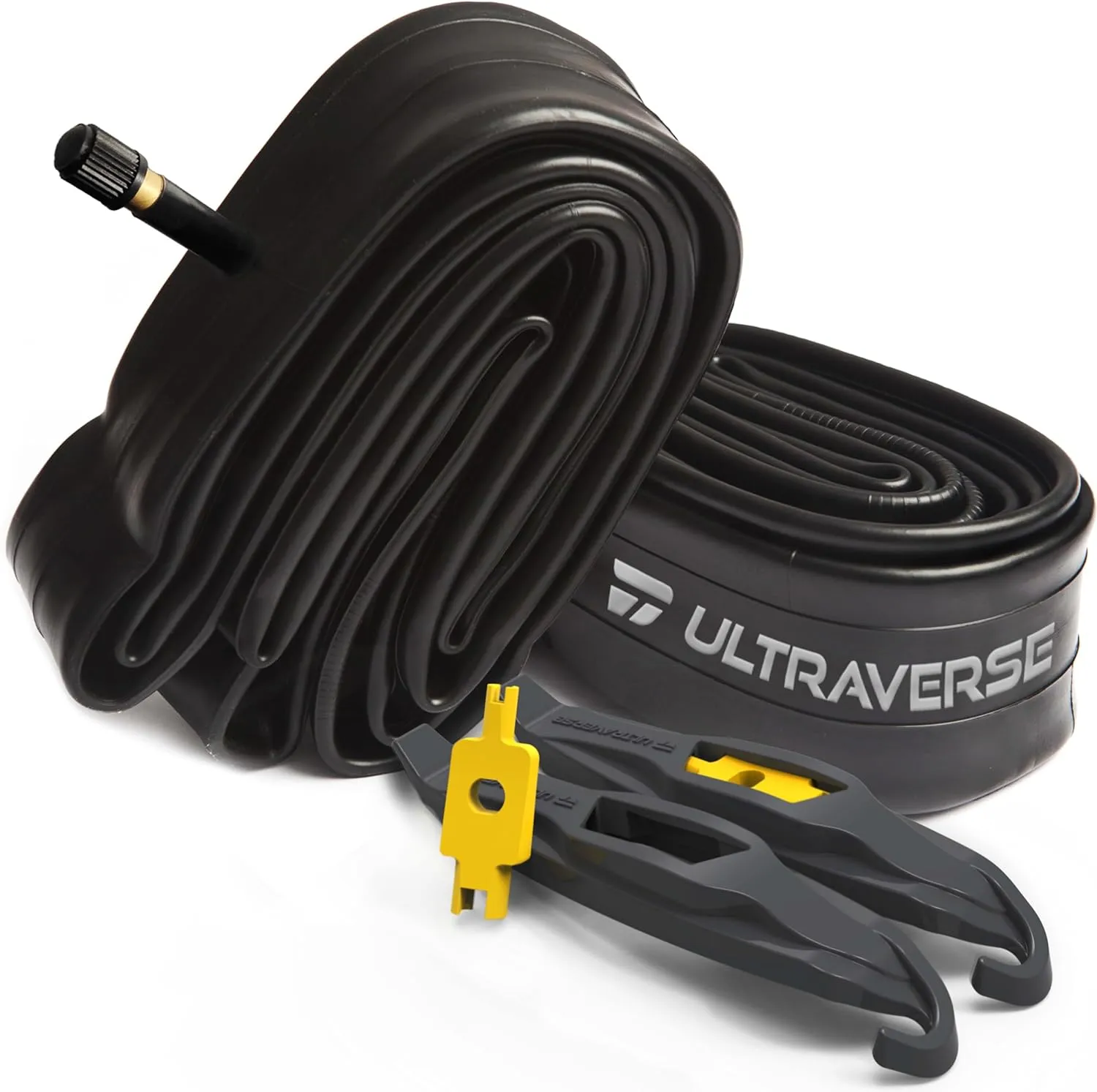 Ultraverse Bike Inner Tube for 24 X 1.75/1.95/2.10/2.125 inch Bicycle Tire Sizes with Schrader Valve - Rubber Tubes for Kids Mountain, Cruisers, Woman City Bikes  Set of 2