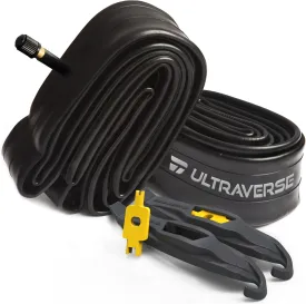 Ultraverse Bike Inner Tube for 24 X 1.75/1.95/2.10/2.125 inch Bicycle Tire Sizes with Schrader Valve - Rubber Tubes for Kids Mountain, Cruisers, Woman City Bikes  Set of 2