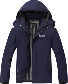 V.A.TOR 189 UNCO&BOROR Men's Waterproof Windbreaker Jackets Lightweight Hooded Rain Coat for Hiking Camping