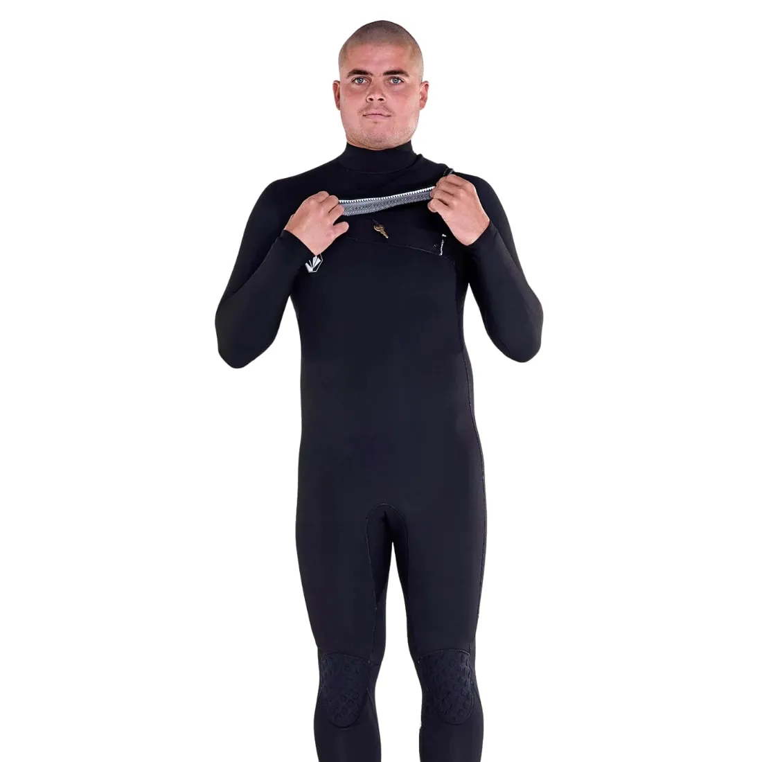 Volcom 4/3mm Modulator Chest Zip Wetsuit - Black