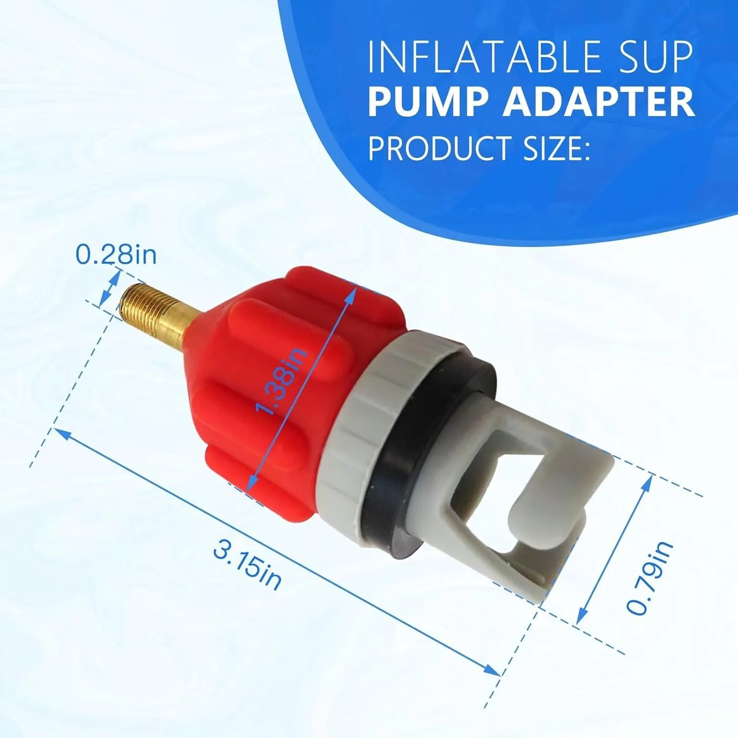 Xspeedonline 2X Inflatable Stand Up Paddleboard (SUP) Pump Adaptor -Universal Standard Schrader Air Valve Adapter Pumping Head Connector Converter for Inflating Boat, Kayak, Surfboard, Bed, Car Tire